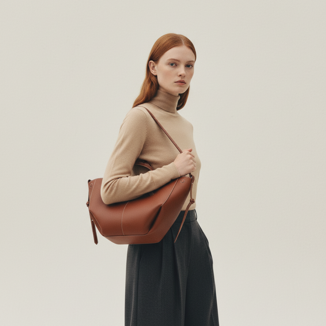 Mini Tote Bag Stella - Cognac