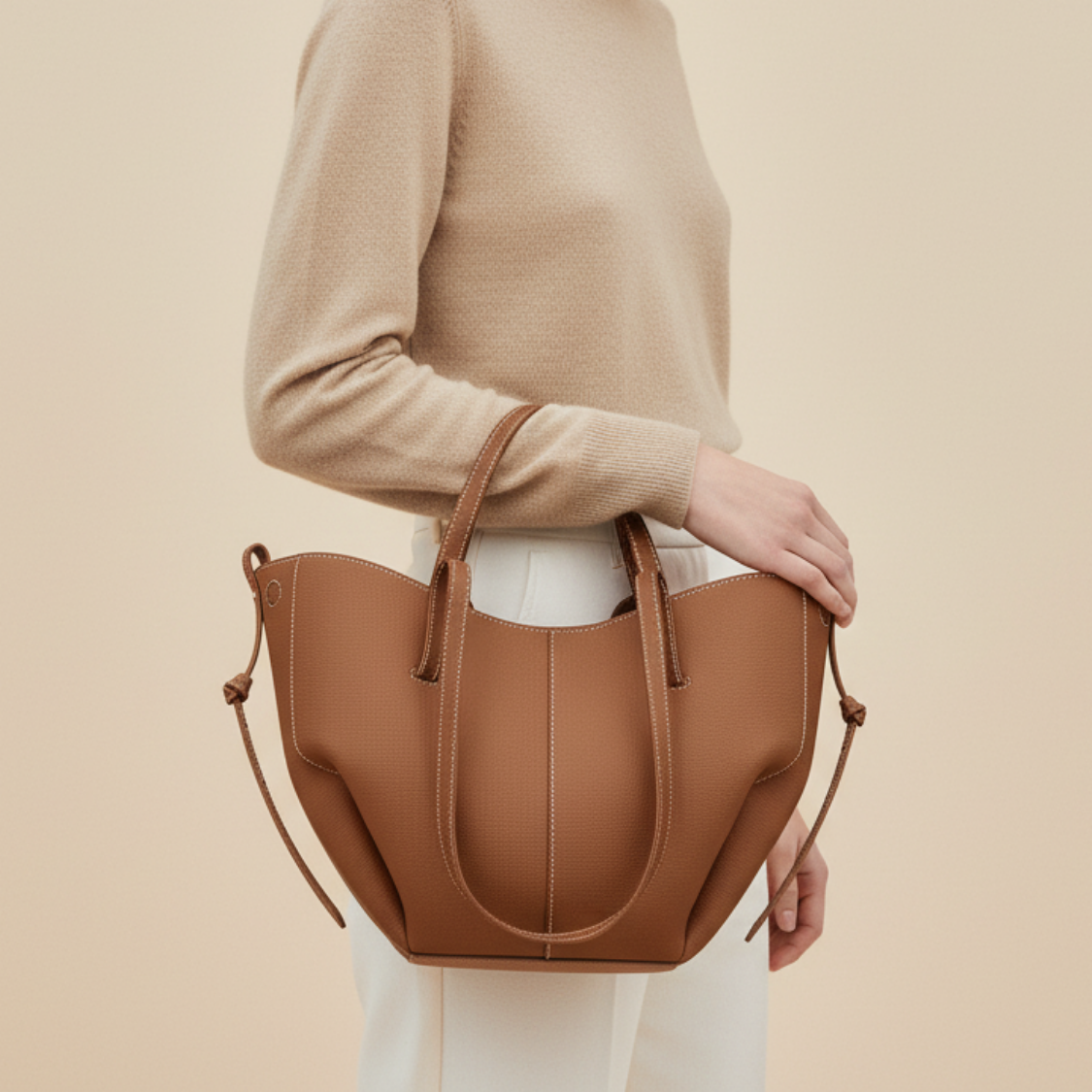 Mini Tote Bag Stella - Camel