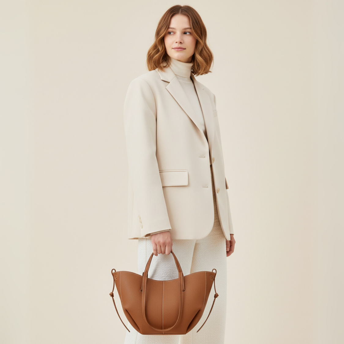 Mini Tote Bag Stella - Camel